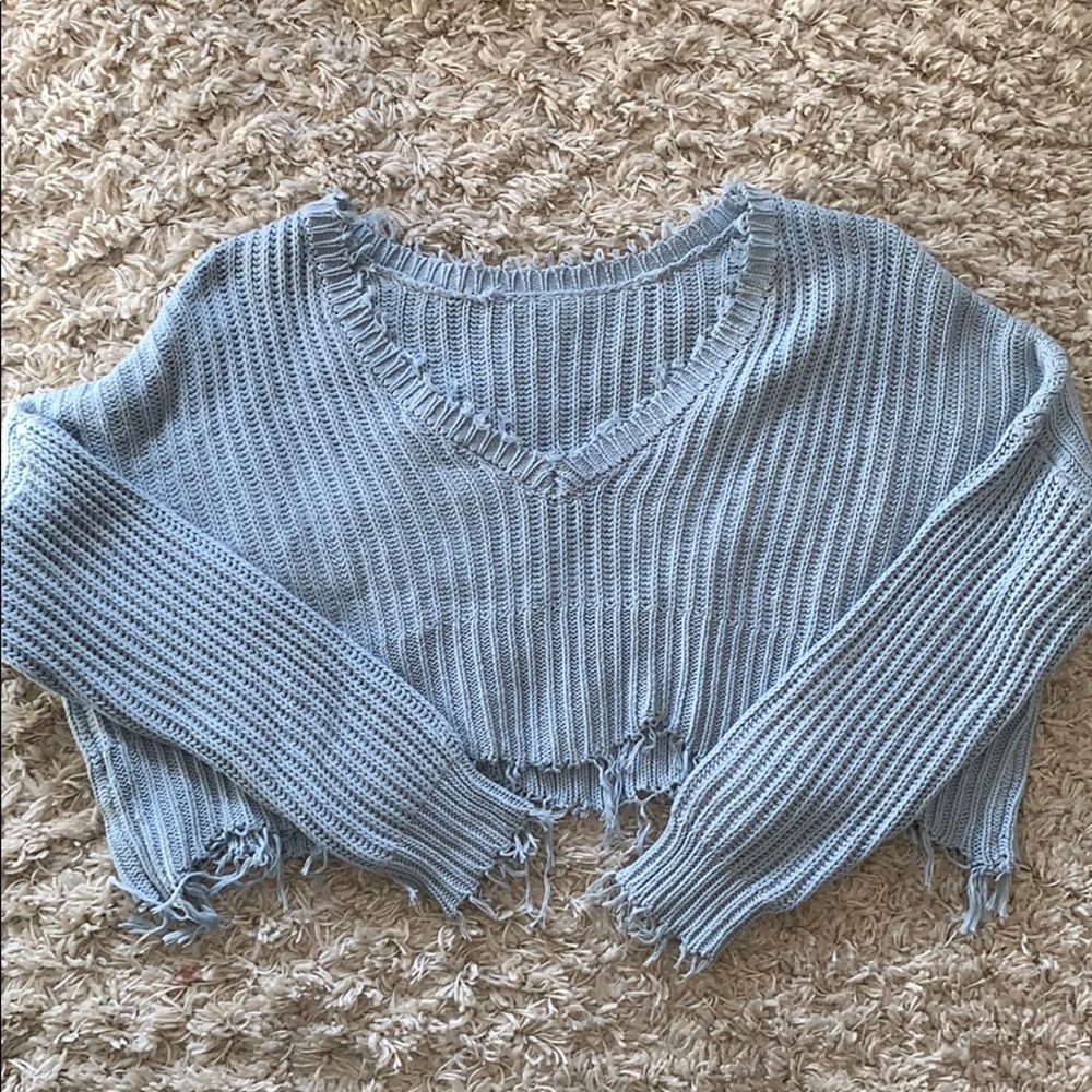Oversized Cropped Sweater